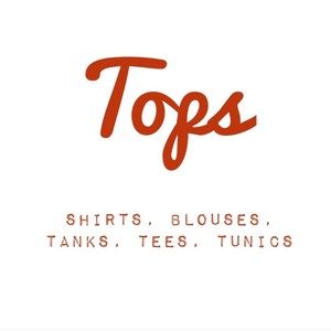 Check out the tops in my closet!